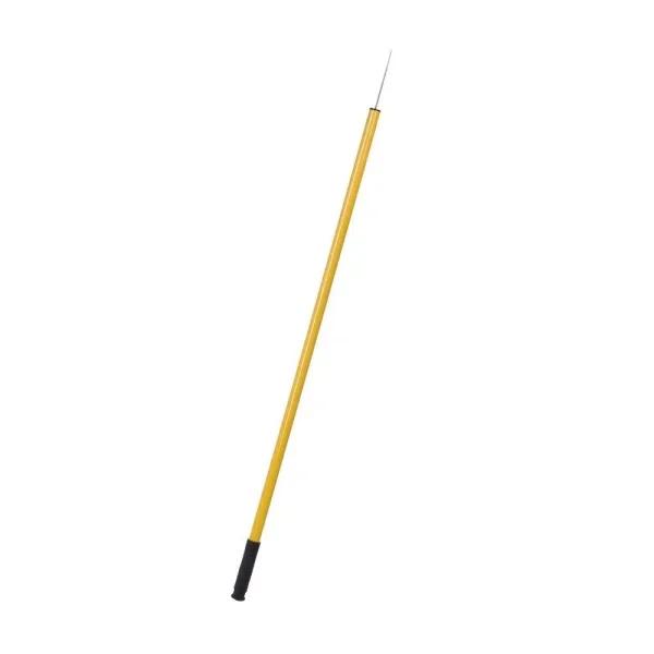 Ettore Professional Trash Picker with Safety Guard - 43 inch High-Visibility Yellow