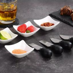 MALACASA 2.95-Inch White Porcelain Ramekins Set of 4, Ceramic Small Serving Bowls thumbnail 7