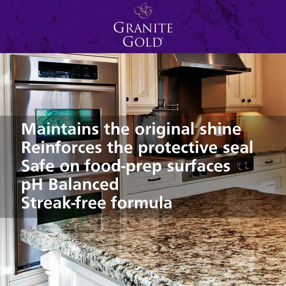 Granite Gold Polish 2-Pack, 24 oz. Spray Bottles for Natural Stone Surfaces