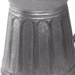 Benzara Vintage Style Gray Galvanized Metal Milk Pitcher - Rustic Kitchen Canister thumbnail 3