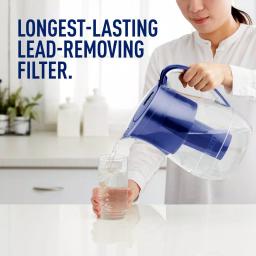 Brita Monterey 10-Cup Water Filter Pitcher with Longlast Filter, Blue thumbnail 11