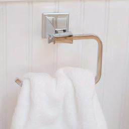 Speakman Rainier Polished Chrome Towel Ring - Square Design Hand Towel Holder thumbnail 7