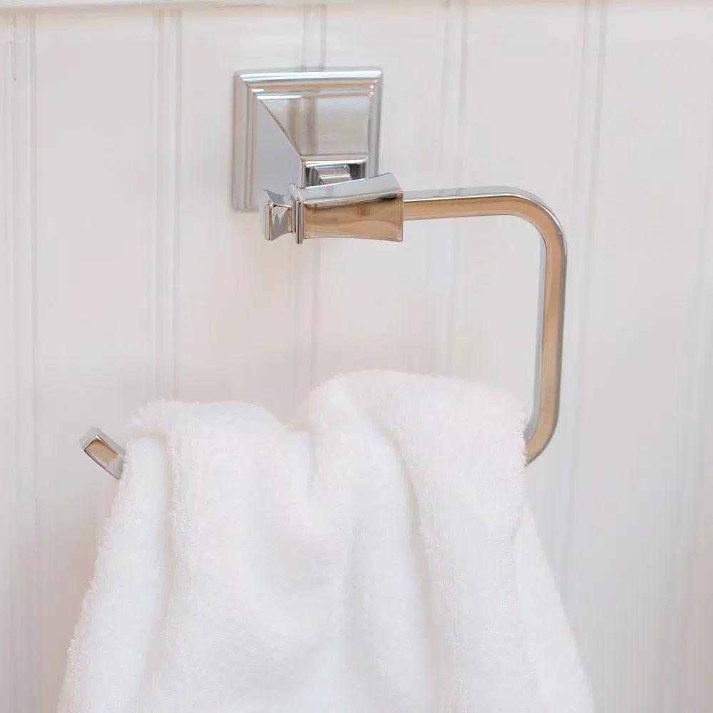 Speakman Rainier Polished Chrome Towel Ring - Square Design Hand Towel Holder