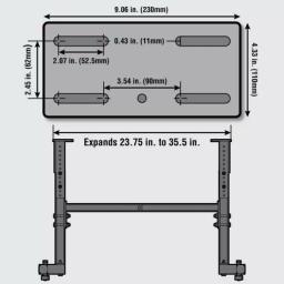 WEN Height and Length Adjustable Steel Lathe Stand, 225 lb. Capacity thumbnail 4