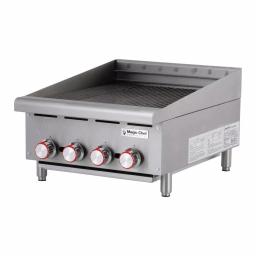 Magic Chef 24 in. Commercial Countertop Radiant Char Broiler, Stainless Steel thumbnail 2
