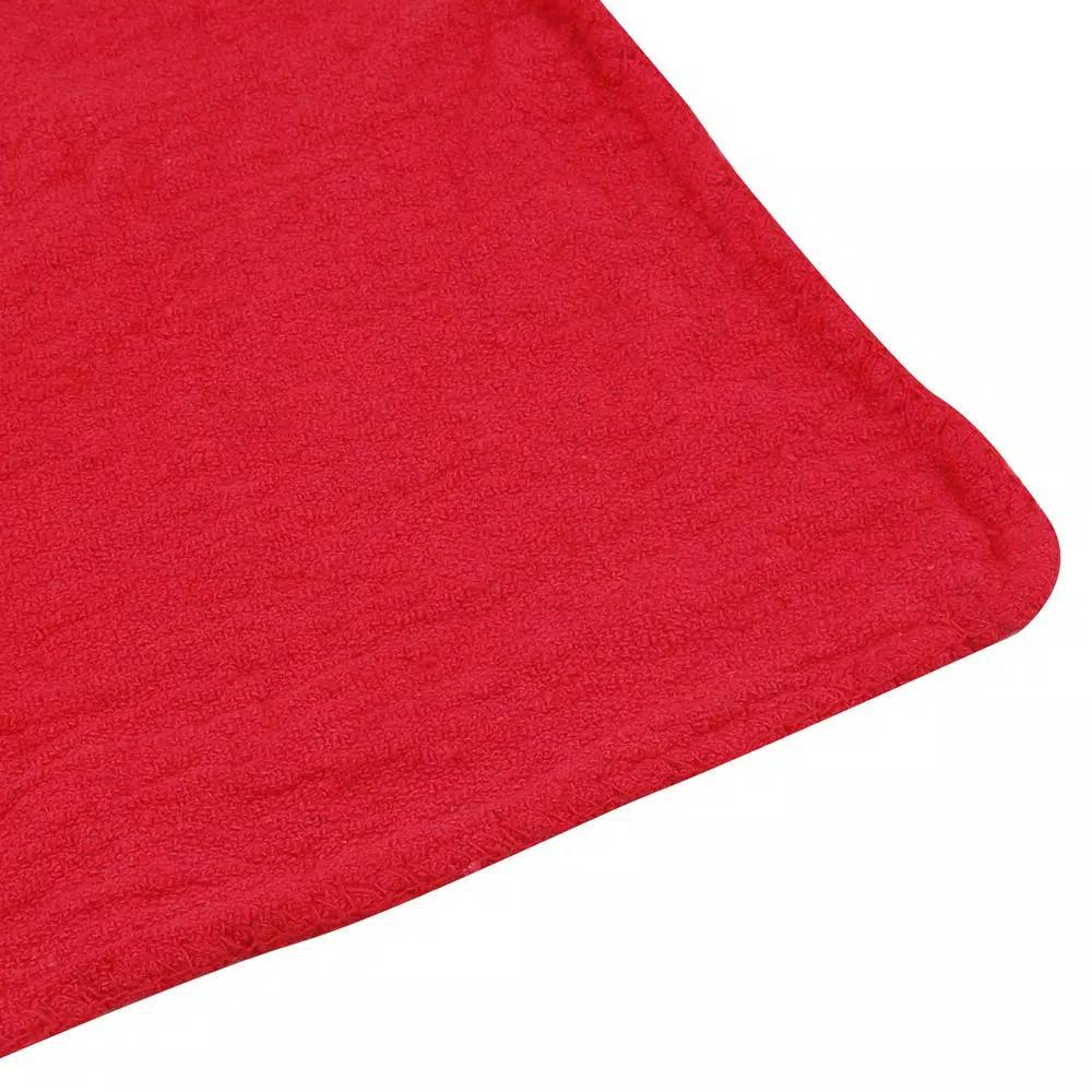 Unbranded Shop Power Red 100% Cotton Shop Towels, 50-Piece Set