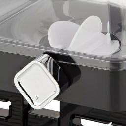 Honey-Can-Do Double Cereal Dispenser with Portion Control, Black Dry Food Dispenser thumbnail 4