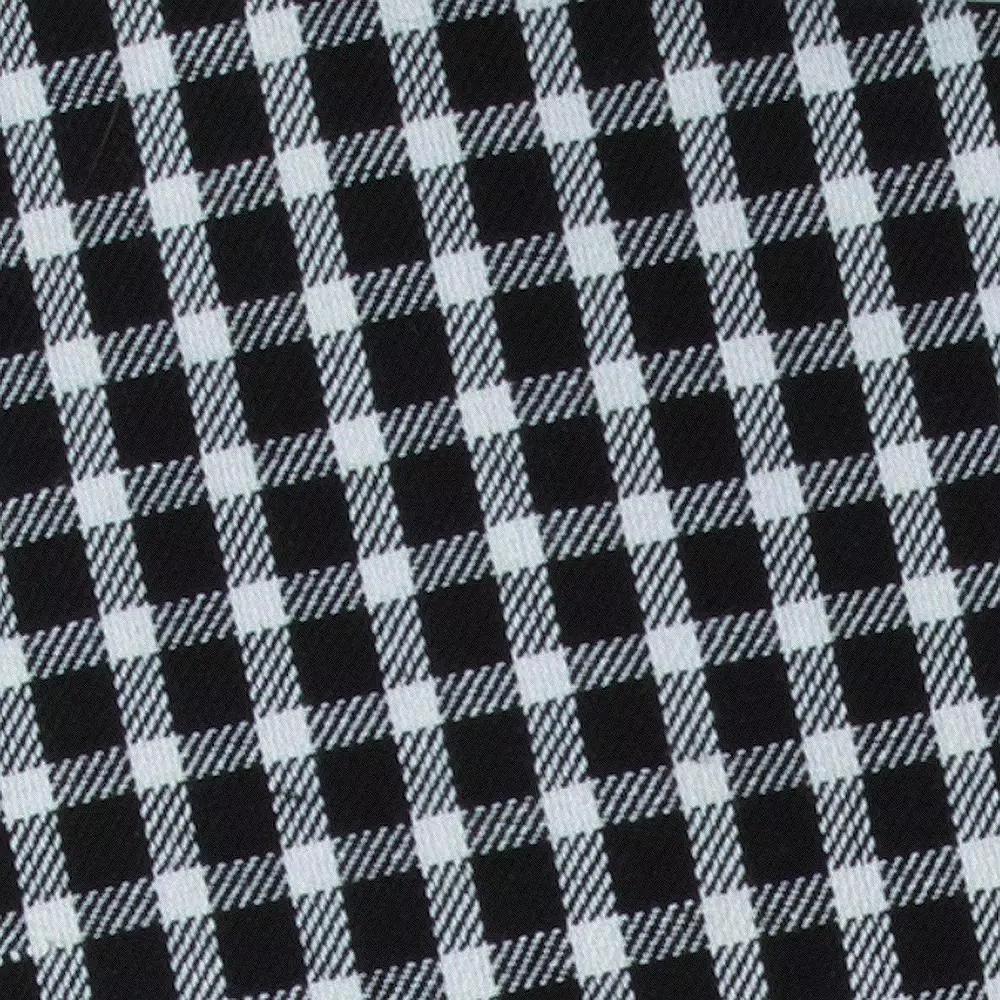 Kay Dee Black and White Cotton Gingham Placemats, Set of 4, Farmhouse Style