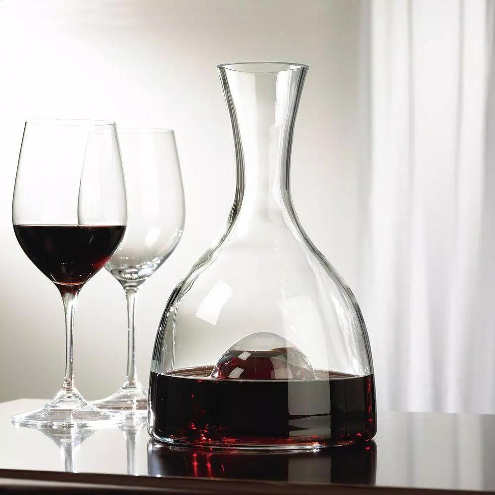 Wine Enthusiast 48 oz. Visual Wine Decanter - Lead-Free Crystal Glass