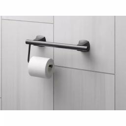 KOHLER Matte Black Toilet Tissue Holder Accessory for Carmichael, Arsdale, and Rubicon Grab Bars thumbnail 6