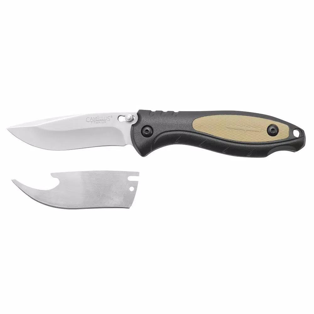Camillus TigerSharp 8 in. Fixed Blade Knife with Titanium Bonded Replaceable Blades