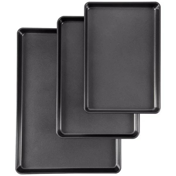 Wilton Perfect Results Premium Non-Stick Cookie Pan Set, 3-Piece