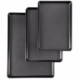 Wilton Perfect Results Premium Non-Stick Cookie Pan Set, 3-Piece thumbnail 1