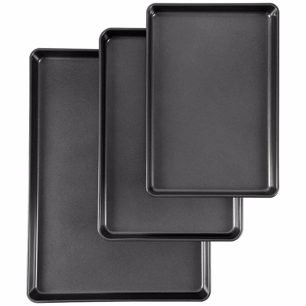 Wilton Perfect Results Premium Non-Stick Cookie Pan Set, 3-Piece