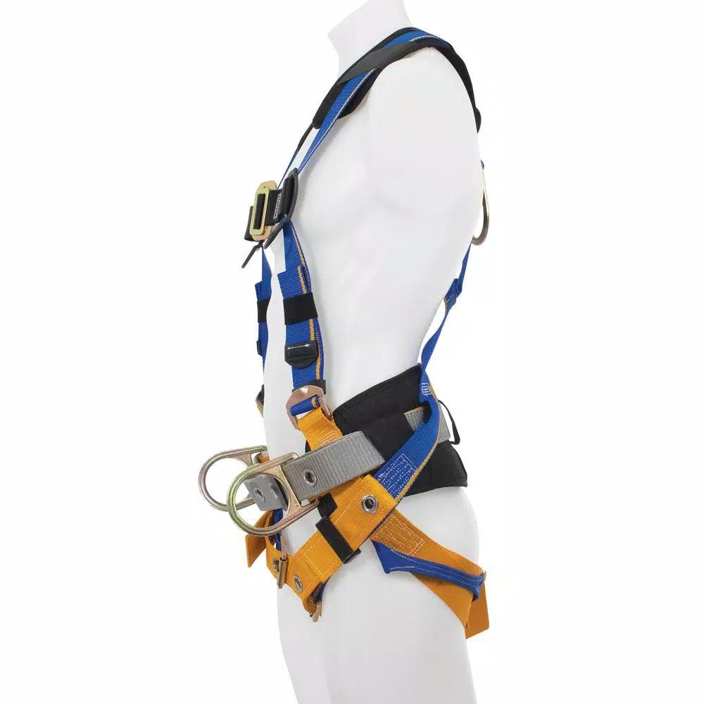 Werner Blue Armor 1000 Construction Harness with 3 D-Rings, XXL, Blue