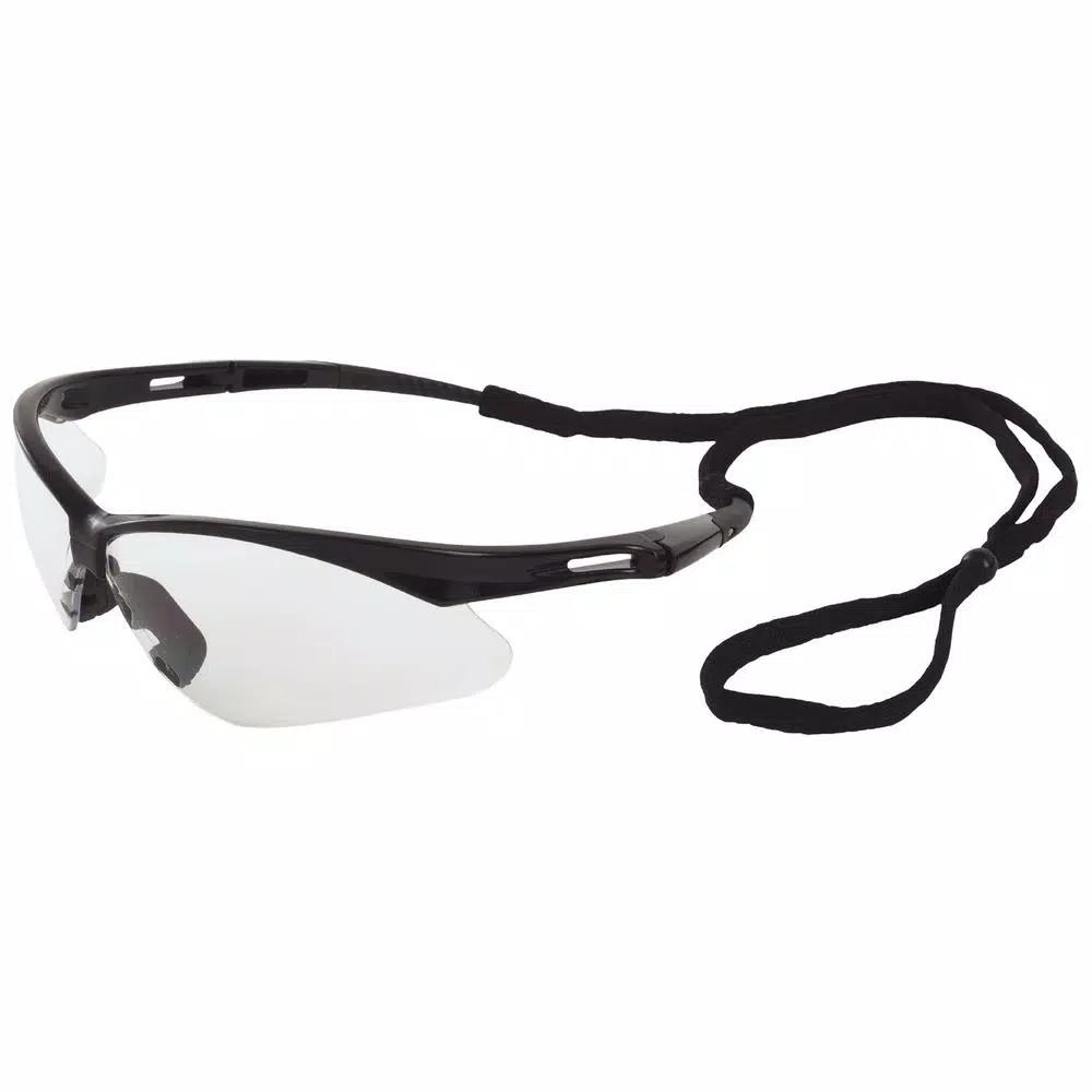 ERB Octane Safety Glasses Dispenser Box, 12-Pair Pack, Black Frame with Clear Anti-Fog Lenses