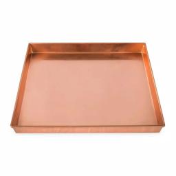 Achla Designs 10.75 in. Square Copper Plated Stainless Steel Decorative Serving Tray thumbnail 4