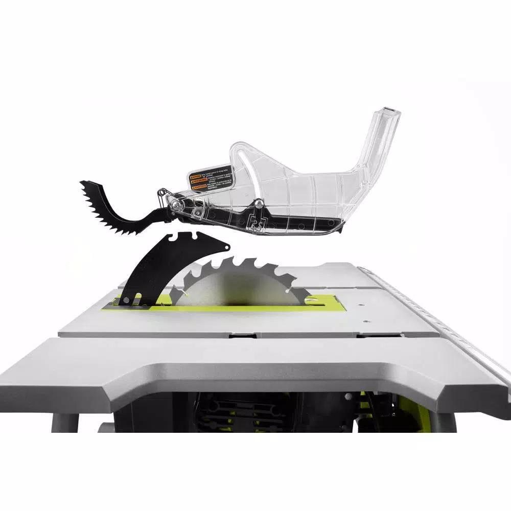 RYOBI 10 in. 15 Amp Expanded Capacity Table Saw with Rolling Folding Stand