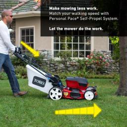 Toro 22 in. Recycler 60V Max Cordless Self-Propelled Walk Behind Mower - Tool Only thumbnail 7