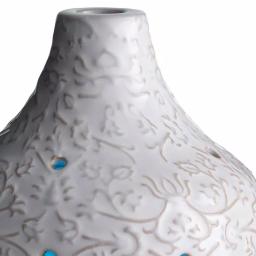 Airome 9.9 in. Botanical Ceramic Essential Oil Diffuser with Decorative Scroll Motif thumbnail 3