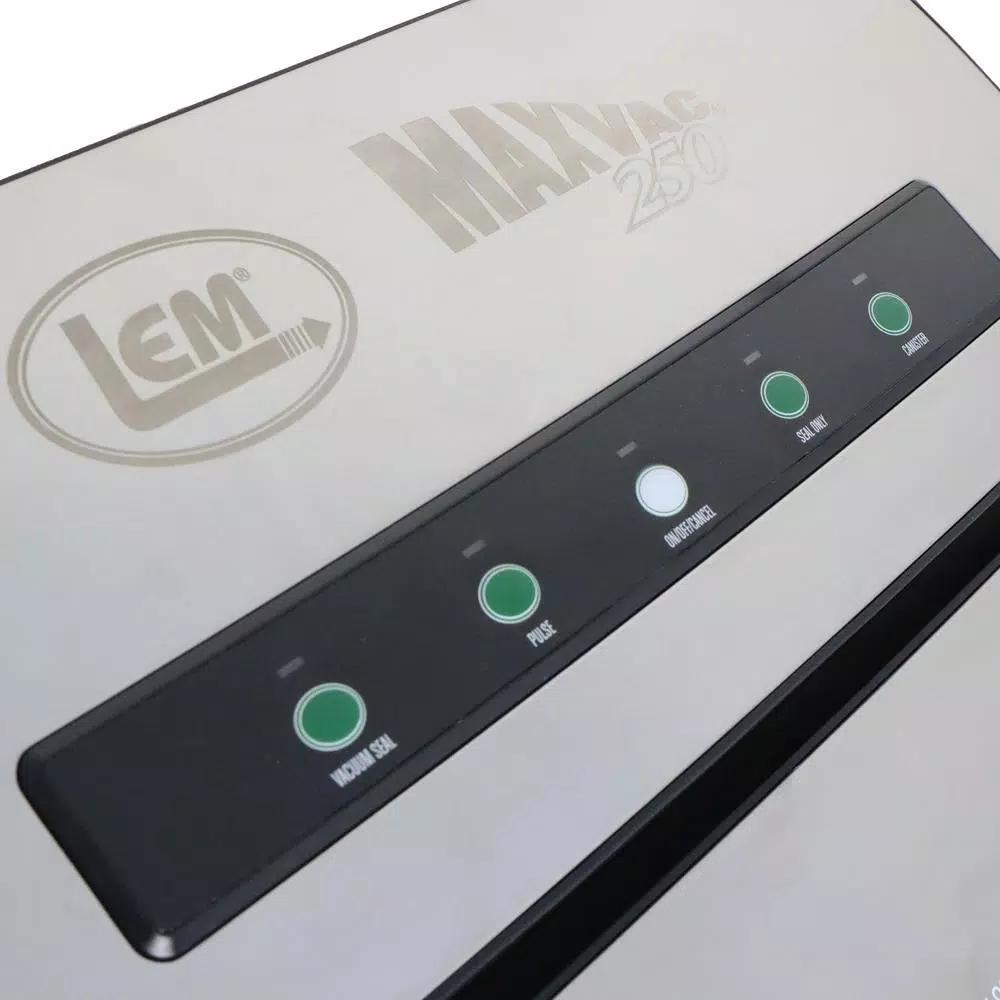 LEM Stainless Steel Vacuum Sealer with Integrated Bag Cutter and Holder