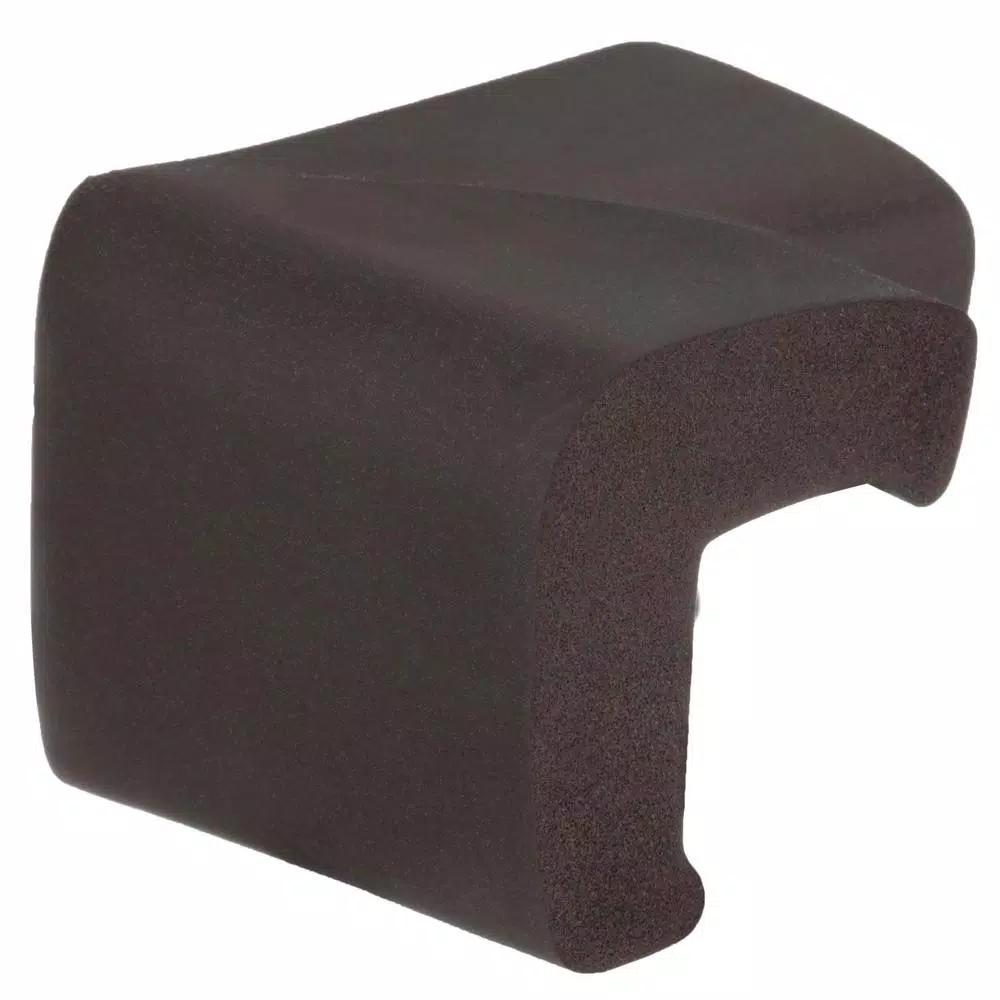 Dreambaby Foam Corner Protectors, Brown (4-Pack) - Furniture Edge Guards