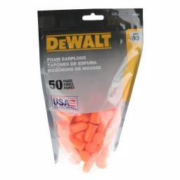 DEWALT DPG63 Bell Shape Disposable Foam Earplugs, Orange (50-Pack) thumbnail 2