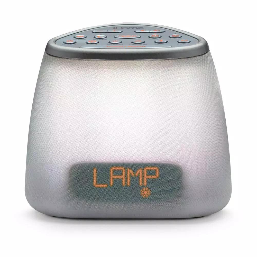 iHome Zenergy Dream Mini iZBT7W Bluetooth Sleep Therapy Machine with Sound and Light Therapy, White