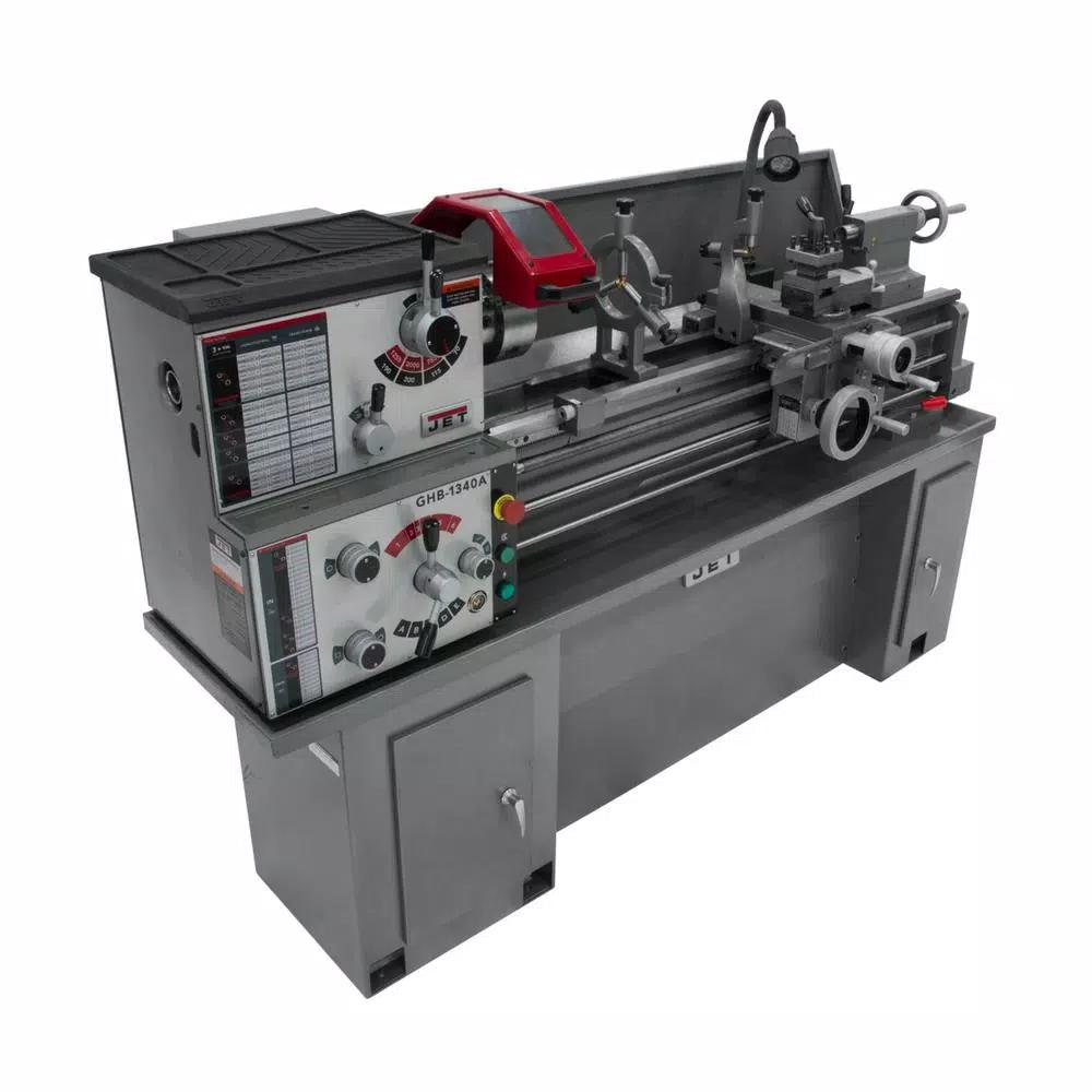 Jet GHB-1340A 13 in. x 40 in. Geared Head Metalworking Bench Lathe, 2 HP, 230V