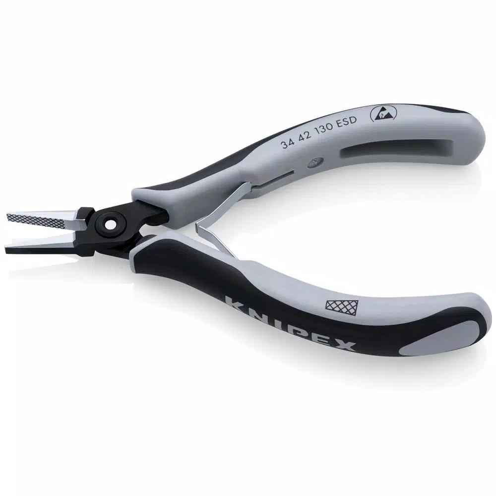 KNIPEX 5-1/4 in. Precision Electronics Gripping Pliers with ESD Handles