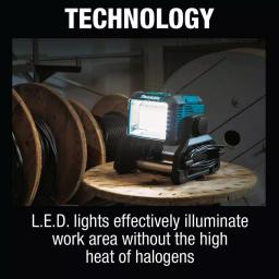 Makita 18V LXT Cordless/Corded LED Work Light, 3000 Lumens, IP65 Rated (DML811) thumbnail 10