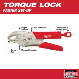 Milwaukee TORQUE LOCK Curved Jaw Locking Pliers Set, 4-Piece thumbnail 2