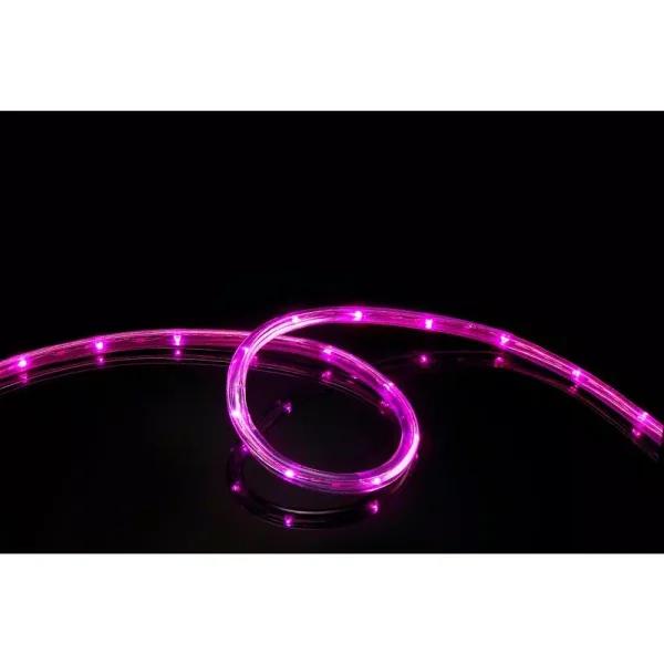 DEERPORT DECOR 16 ft. Pink LED Rope Light, 108-Light 360° Continuous Shine, Indoor/Outdoor Weather Resistant