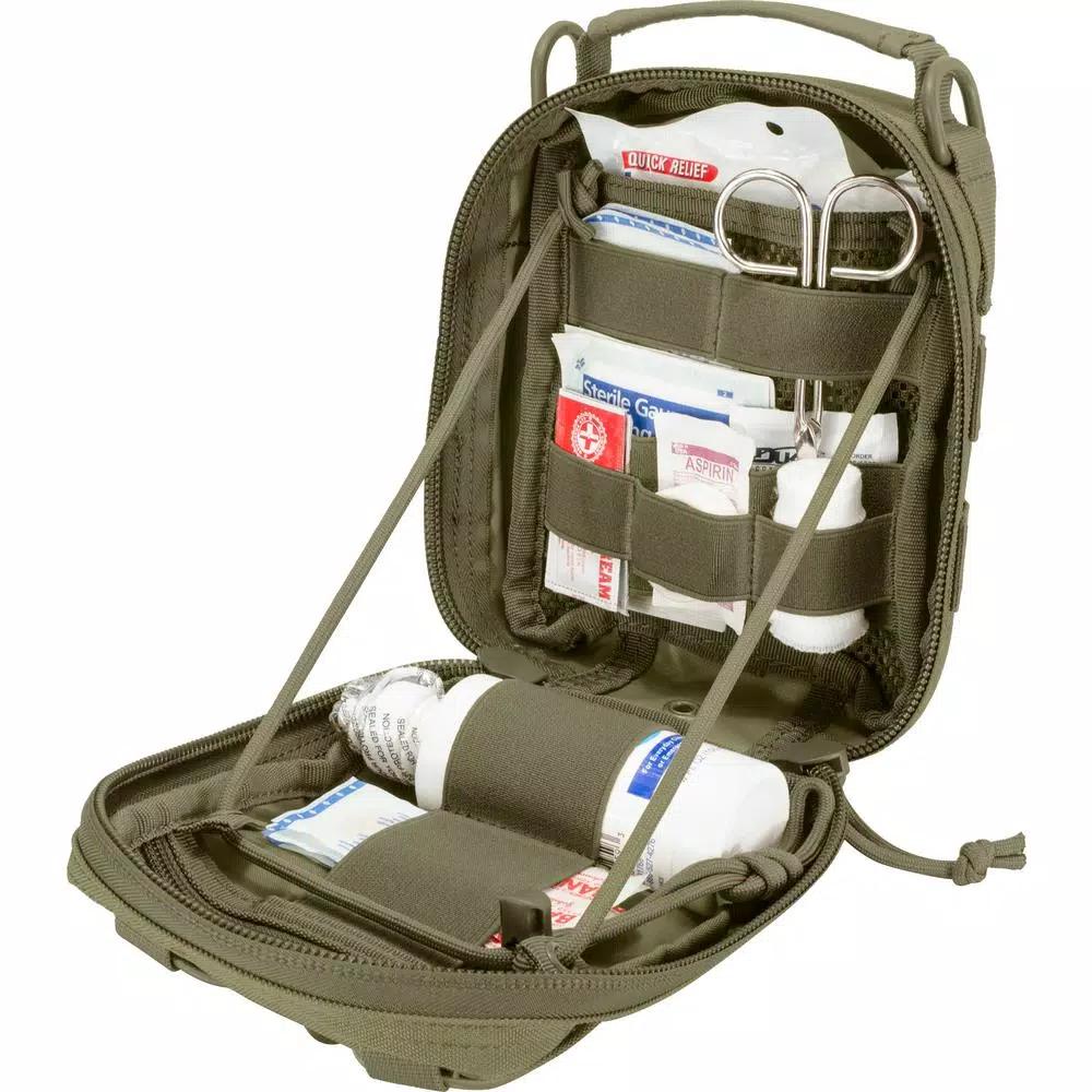 BARSKA CX-900 First Aid Utility Pouch, MOLLE Compatible, OD Green