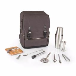 Legacy Bar-BackPack Grey Portable Cocktail Tote with 16-Piece Tool Organizer thumbnail 1