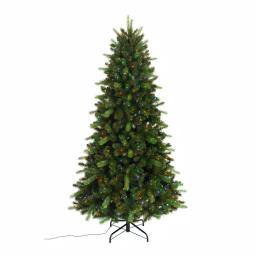 Unbranded 9 ft. Braxton Pre-Lit Color Changing Artificial Christmas Tree with 900 Micro Dot LED Lights thumbnail 3