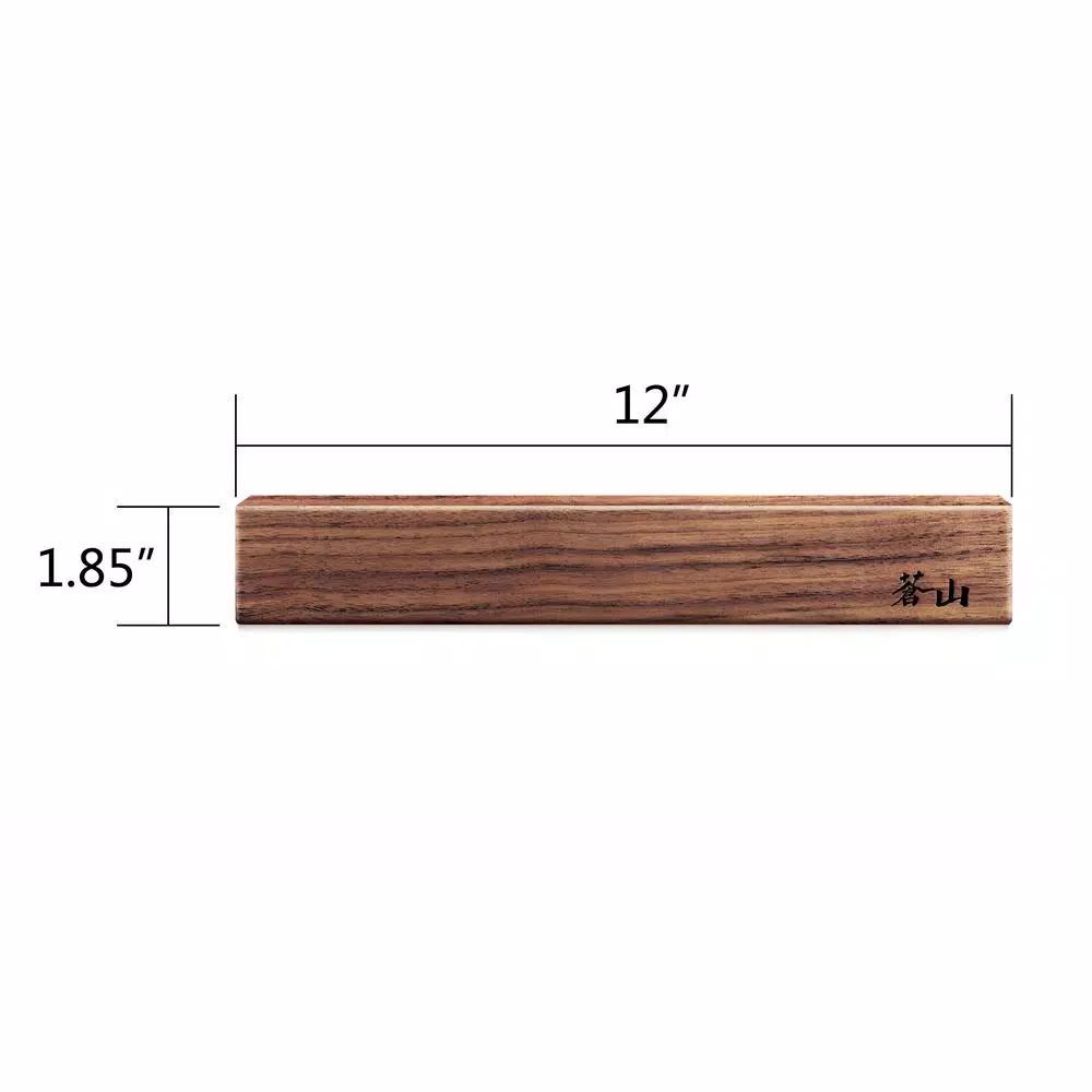 Cangshan 12 in. Walnut Wood Magnetic Knife Bar