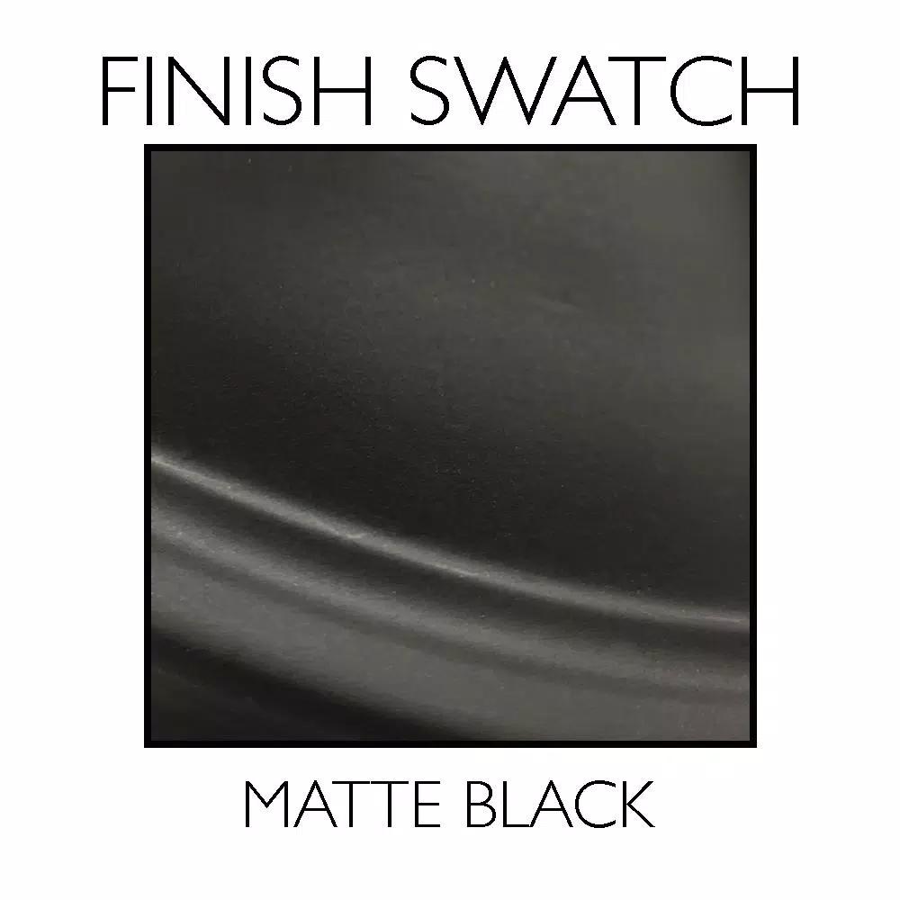 Design House Coventry Matte Black Entry Door Handleset with Cambridge Interior Knob and Single Cylinder Deadbolt