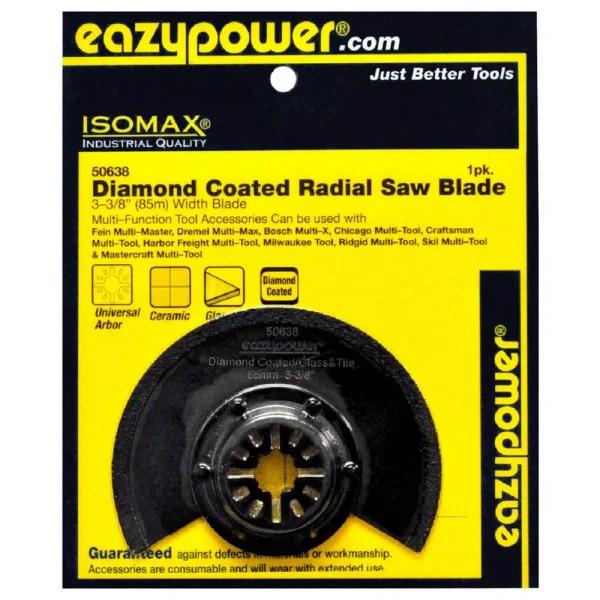 Eazypower 3-3/8 in. Diamond Coated Oscillating Radial Saw Blade for Glass and Tile