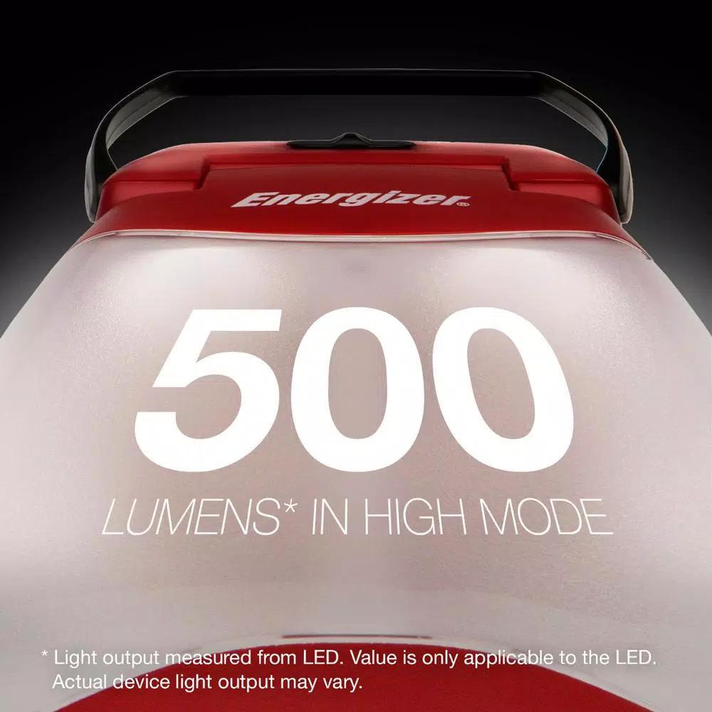 Energizer WeatheReady Folding LED Lantern, 500 Lumens, Water Resistant