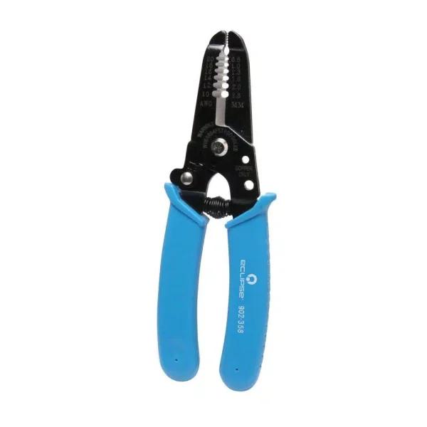 Eclipse Tools AWG 20-10 Precision Wire Stripper with CNC Machined Notches and Safety Lock