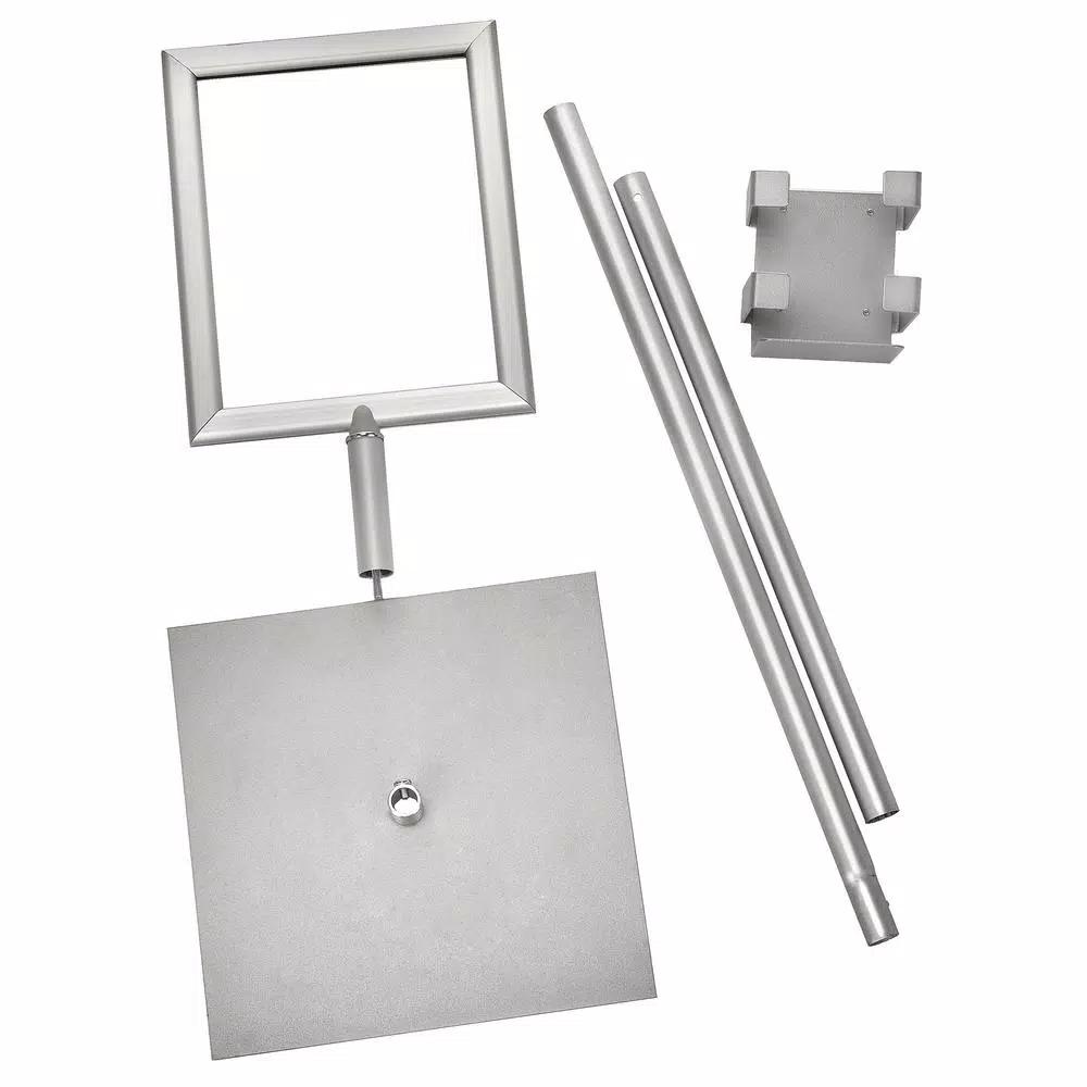 Alpine Industries 60.5 in. Sanitizing Wipes Dispenser Stand with 2-Sided Sign Holder