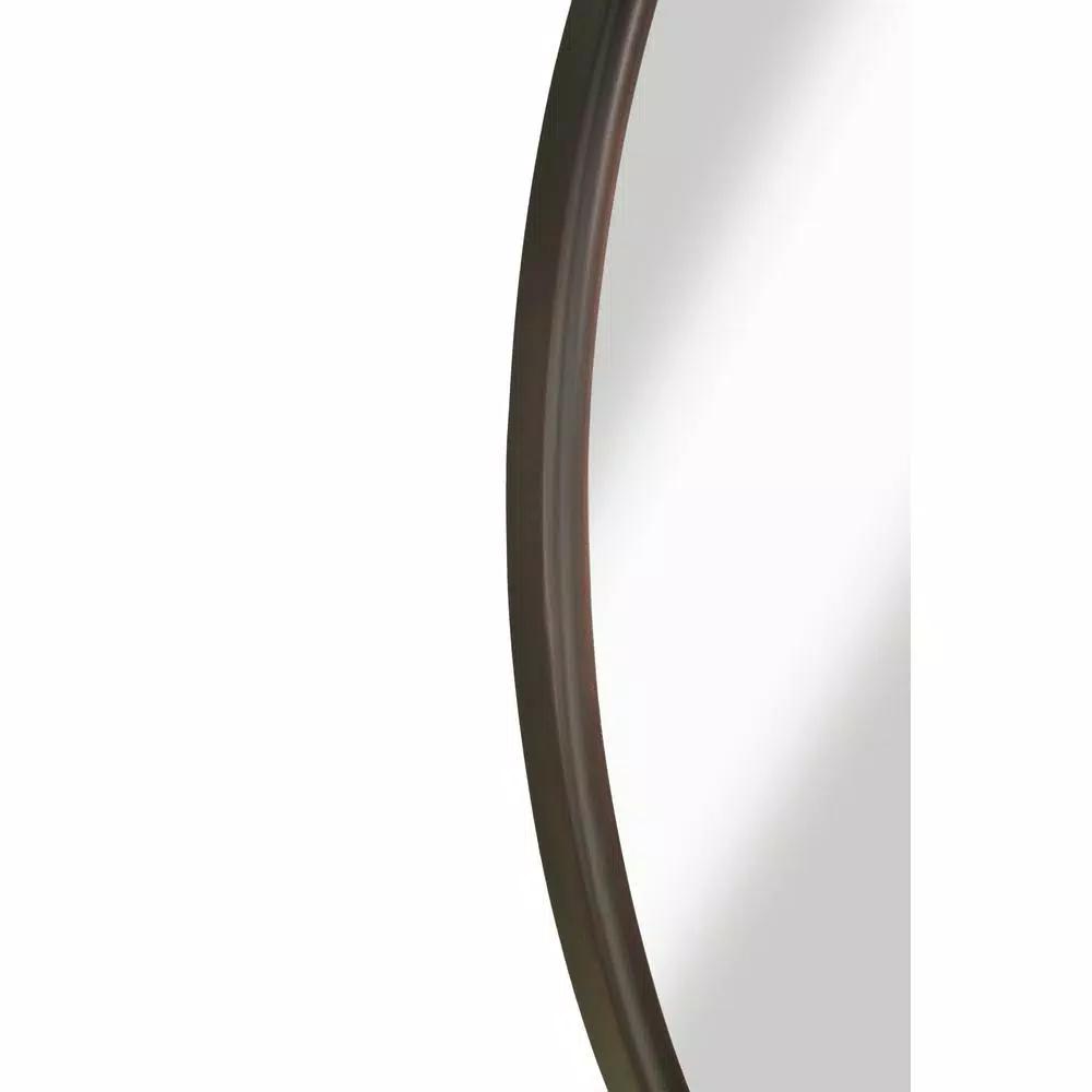 Martin Svensson Home 30 in. Round Oil Rubbed Bronze Metal Frame Accent Mirror
