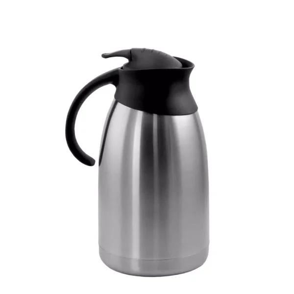 MegaChef 67.6 fl. oz. Stainless Steel Thermal Beverage Carafe with Black Lid