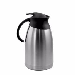 MegaChef 67.6 fl. oz. Stainless Steel Thermal Beverage Carafe with Black Lid thumbnail 1