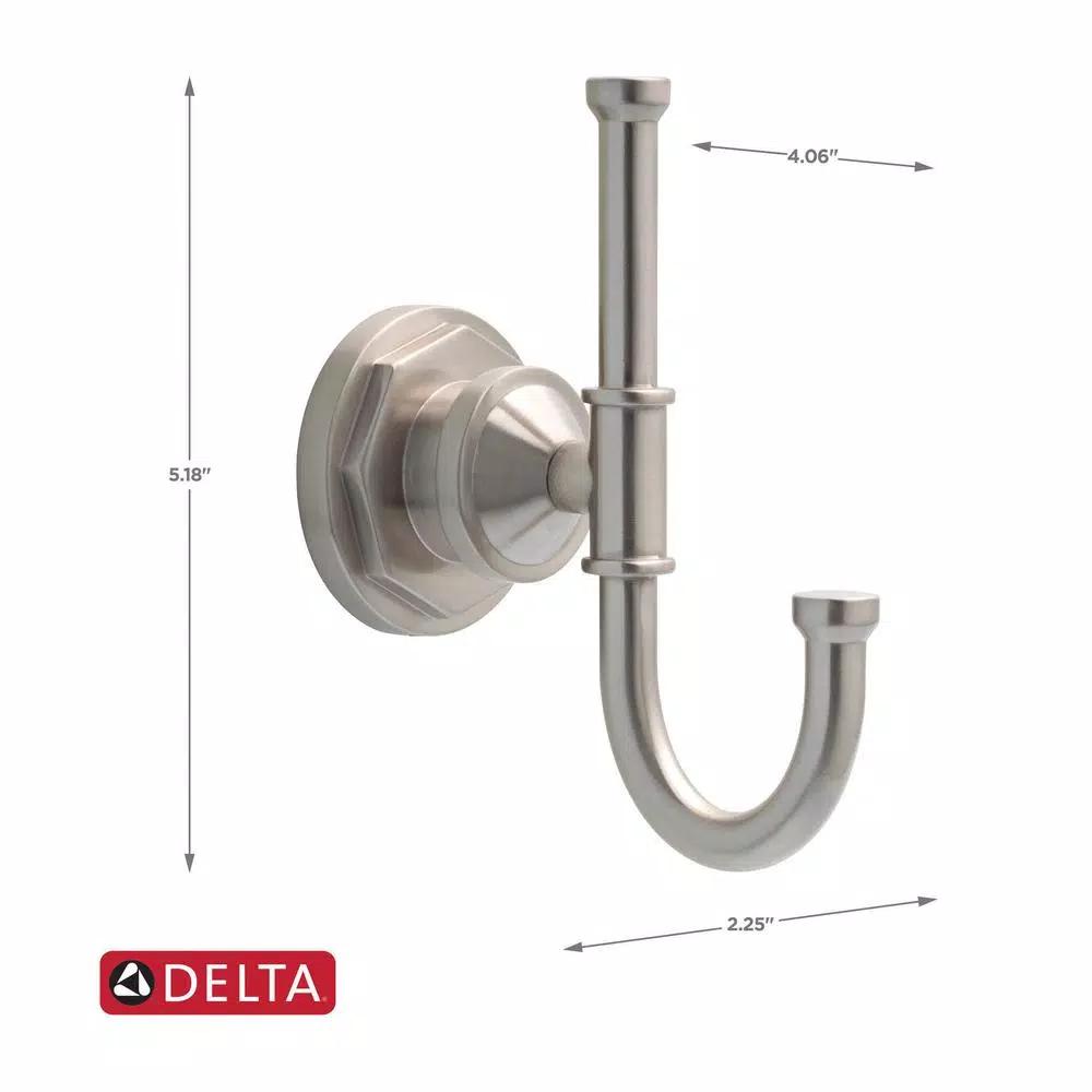 Delta Lochurst Towel and Robe Hook in SpotShield Brushed Nickel