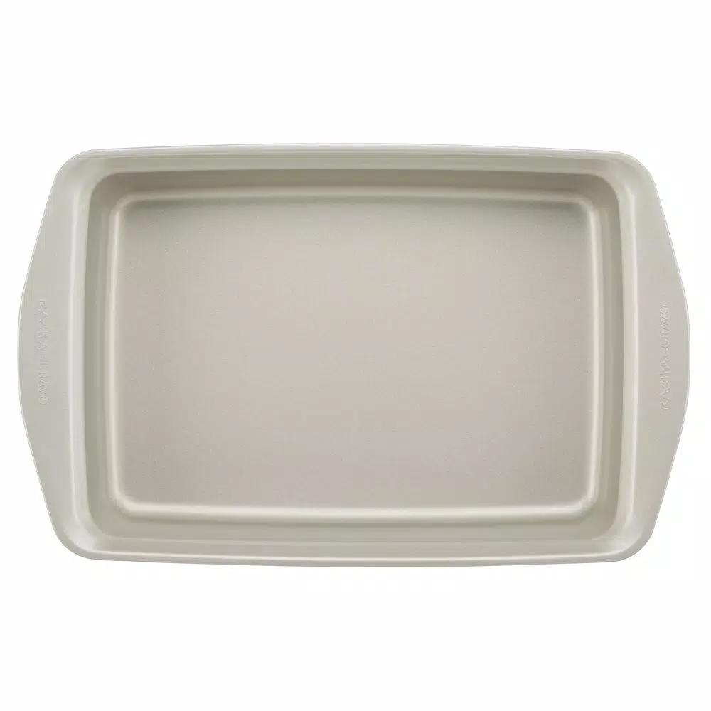 Rachael Ray 3-Piece Nonstick Bakeware Set with Lids, Silver