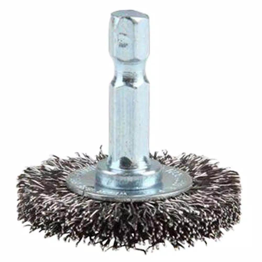 Lincoln Electric 1-1/2 in. Circular Coarse Wire Brush with 1/4 in. Shank