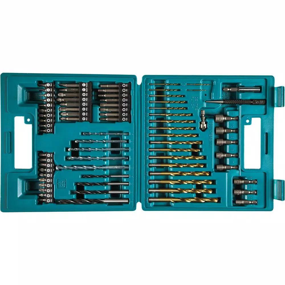 Makita 75-Piece Metric Drill and Screw Bit Set with Carrying Case