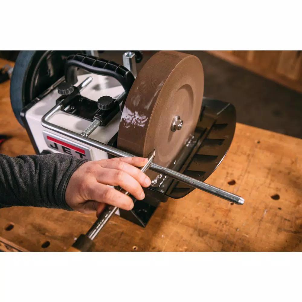 Jet 10 in. Aluminum Oxide Grinding Wheel for JWS-10 Variable Speed Wet Sharpener, 220-Grit